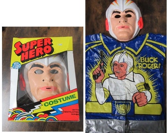 Vintage 70's Buck Rogers Ben Cooper Costume With Box | Ben Cooper | Sci-Fi Toys | Space Toys | Spaceman | Astronaut | Halloween Costume