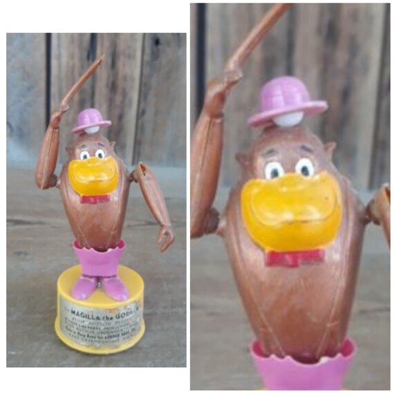 Vintage Magilla Gorilla Push Puppet Kohner Bros. Toys Etsy