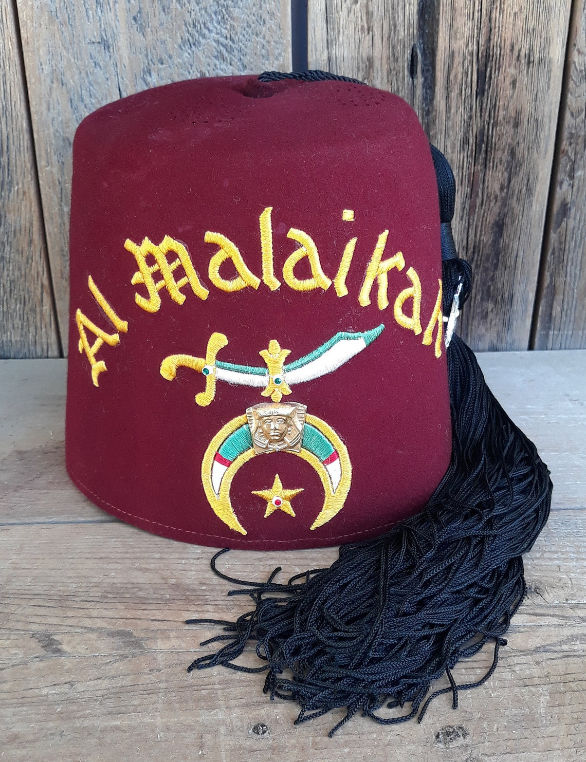 Vintage Shriner Fez / Al Malaikah / Masónico / Shriners / Fez Etsy