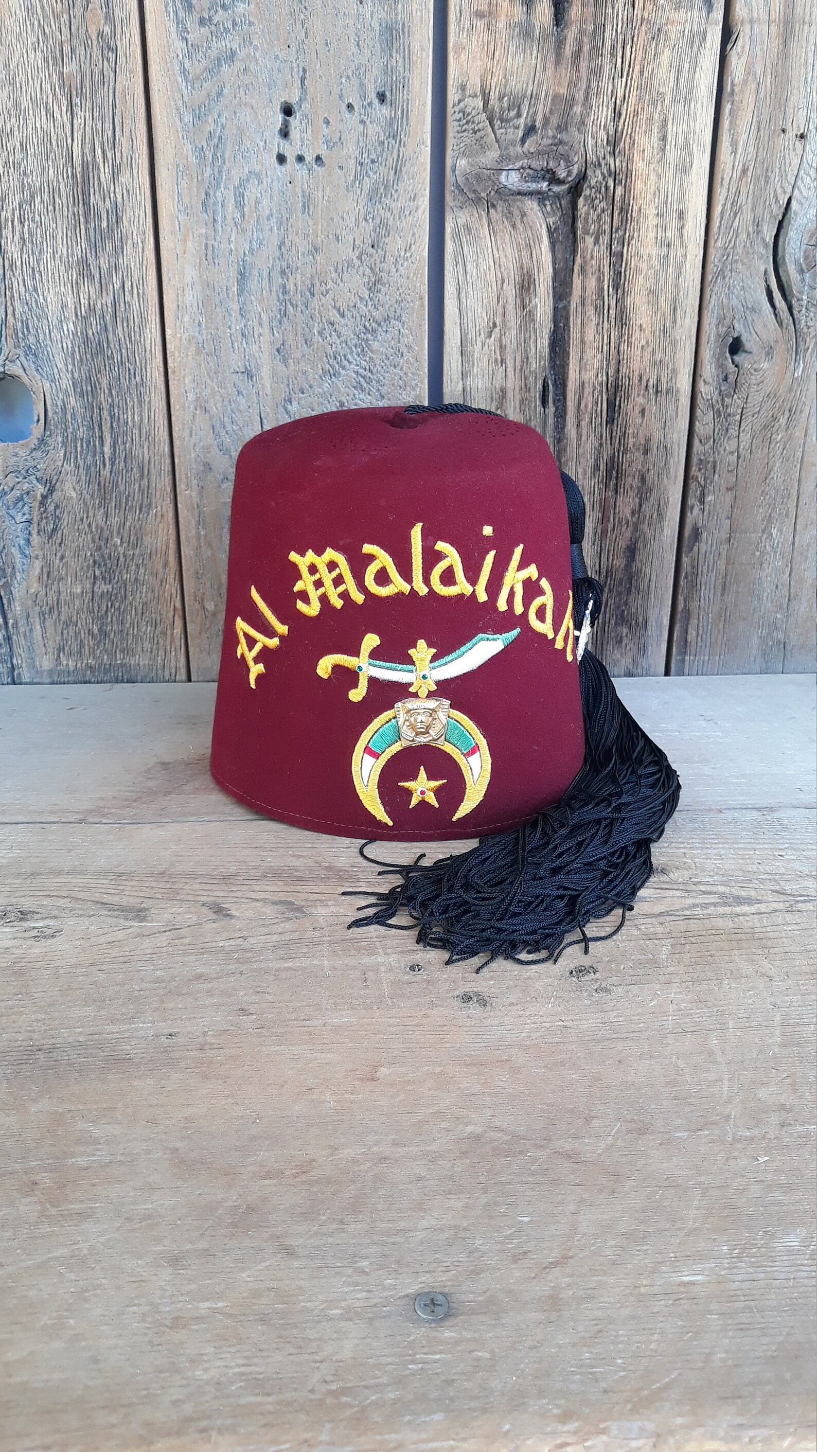 Vintage Shriner Fez / Al Malaikah / Masónico / Shriners / Fez Etsy