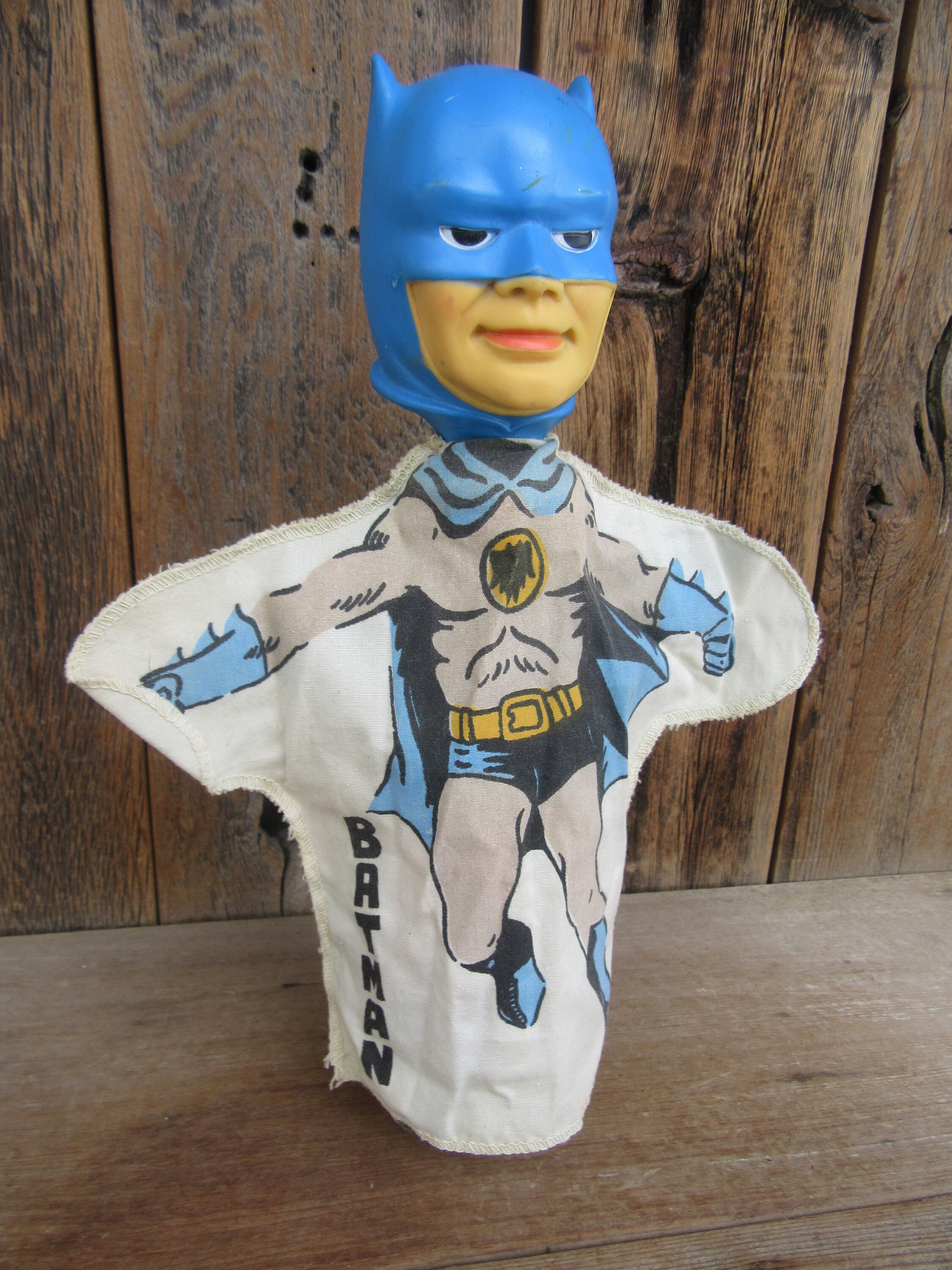 Vintage 1960s Batman Hand Puppet Ideal Batman Hand Puppet Etsy