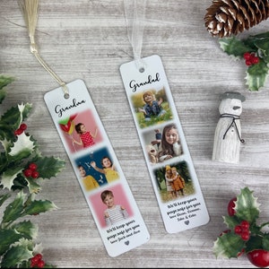 Personalised Photo Bookmark, Metal Photo Bookmark, Gift For Grandma, Gift for Grandad, Christmas Gift, Personalised Gift, Gift For Her