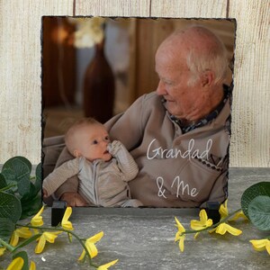 Grandad Photo Slate, Grandad Gift, Slate Coaster, Father's Day Gift, Fathers Day, Gift For Grandad Birthday