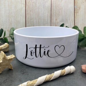 Personalised Dog Bowl, Custom Dog Bowl, Dog Food Dish, Puppy Bowl, Cute Dog Bowl, Ceramic Dog Bowl, Pet Bowl, Water Bowl, Gift For Dog