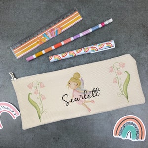 Personalised Fairy Pencil Case, Back To School Supplies, Pencil Case Kids, Personalised Pencil Case, First Day Of School, Cute Pencil Case