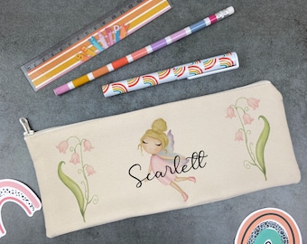 Personalised Fairy Pencil Case, Back To School Supplies, Pencil Case Kids, Personalised Pencil Case, First Day Of School, Cute Pencil Case