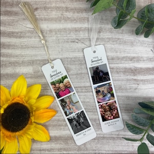 Personalised Photo Bookmark, Metal Photo Bookmark, Gift For Grandma, Gift for Grandad, Christmas Gift, Personalised Gift, Gift For Her
