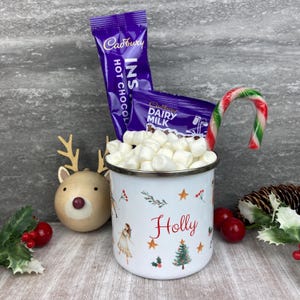 Taza de esmalte personalizada con diseño de Cascanueces, regalo de Navidad para niños.