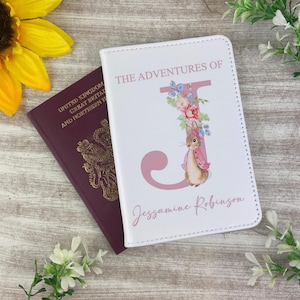 Carteira de viagem personalizada, capa para passaporte, capa para passaporte com iniciais infantis, capa para o primeiro passaporte, presente de Natal, acessórios de viagem, presente para crianças