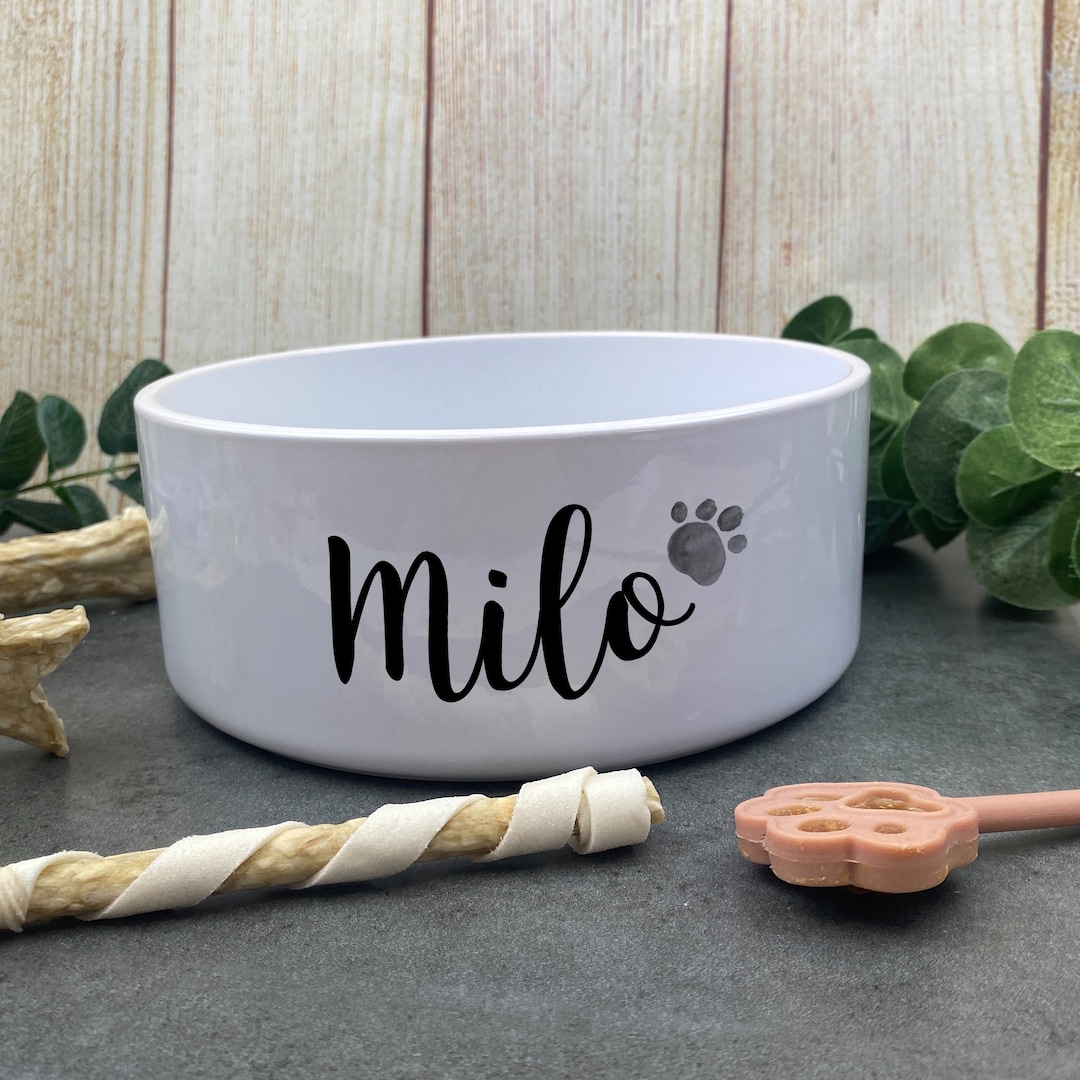 Personalised Dog Bowl, Custom Dog Bowl, Dog Food Dish, Puppy Bowl, Cute