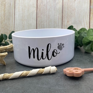 Personalised Dog Bowl, Custom Dog Bowl, Dog Food Dish, Puppy Bowl, Cute Dog Bowl, Ceramic Dog Bowl, Pet Bowl, Water Bowl, Gift For Dog
