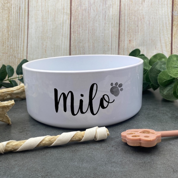 Personalised Dog Bowl, Custom Dog Bowl, Dog Food Dish, Puppy Bowl, Cute Dog Bowl, Ceramic Dog Bowl, Pet Bowl, Water Bowl, Gift For Dog