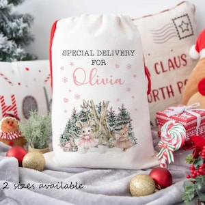 Personalised Santa Sack, Christmas Sack, Sack For Christmas Presents, Christmas Eve Sack, Gift For Girls and Boys, Christmas Present Sack