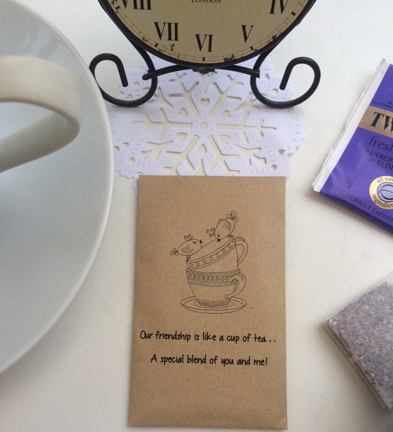 Tea-Riffic Mini Envelope with Tea Bag for Teacher, Sister, Mum, Dad, Friend etc Great Little Gift for Tea Lovers, Tea, Tea Lover, Teaba image 3