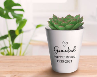 Memorial Gift, Memorial Plant Pot, Personalised Plant Pot, Bereavement Gift, Sympathy Gift, Family Loss, Remembrance Gift, Funeral Gift