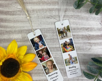 Personalised Photo Bookmark, Metal Photo Bookmark, Gift For Mummy, Gift for Daddy, Mother's Day Gift, Personalised Gift, Gift For Her