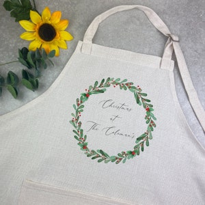 Christmas Personalised Apron, Xmas Apron, Personalised Christmas Apron, Christmas Gift, Baking Apron, Baking Gift, Christmas Gifts For Her