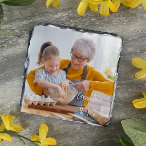 Grandma Coaster, Grandma Gift, Slate Coaster, Mother's Day Gift, Mother's Day, Gift For Grandma, Birthday, Grandma and Me, Coaster