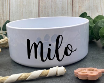 Personalised Dog Bowl, Custom Dog Bowl, Dog Food Dish, Puppy Bowl, Cute Dog Bowl, Ceramic Dog Bowl, Pet Bowl, Water Bowl, Gift For Dog