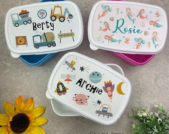 Personalised  Snack Box, Lunch Box For Kids, Boys Lunch Box, Girls Lunch Box,  Back To School, Snack Box, Kids Lunch Bag, Snack Tub