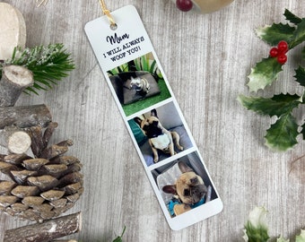 Personalised Photo Bookmark, Metal Photo Bookmark, Gift For Dog Mum, Gift for Dog Dad, Christmas Gift, Personalised Gift, Gift From The Dog