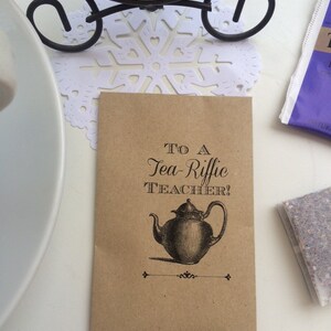 Tea-Riffic Mini Envelope with Tea Bag for Teacher, Sister, Mum, Dad, Friend etc Great Little Gift for Tea Lovers, Tea, Tea Lover, Teaba image 5