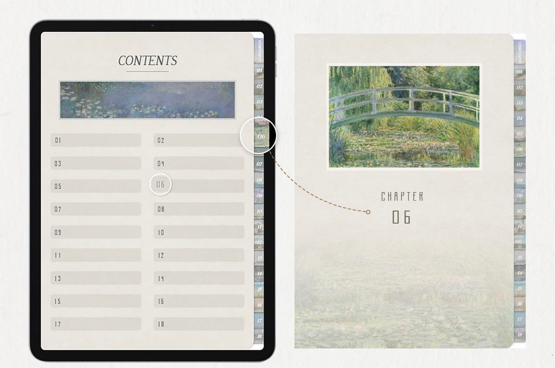 Noteability Notebook Goodnotes / Notability Notebook (contents Direct to Page) - Etsy