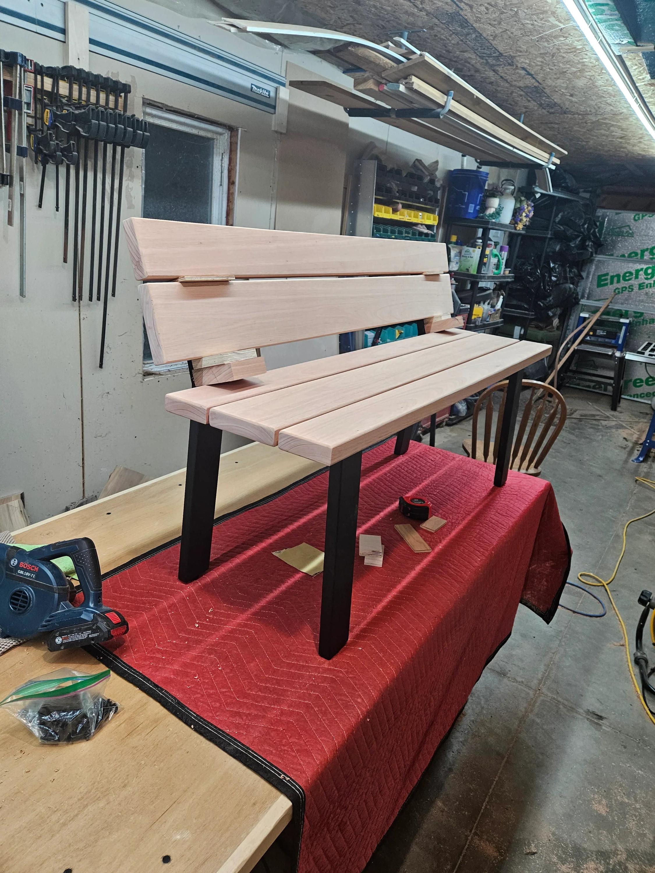 18” Bench Legs With Back, 1 Pair - Etsy