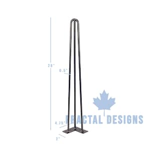 28&quot; Hairpin Furniture Legs, Set/4