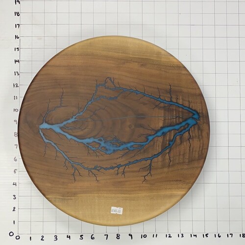 Black Wood Lazy Susan Table Centerpiece Painted or Ebony Stain Etsy