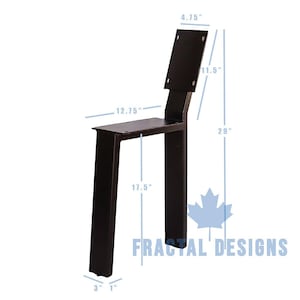 18” Bench Legs With Back, 1 Pair