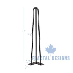 22” Hairpin Furniture Legs, Set/4