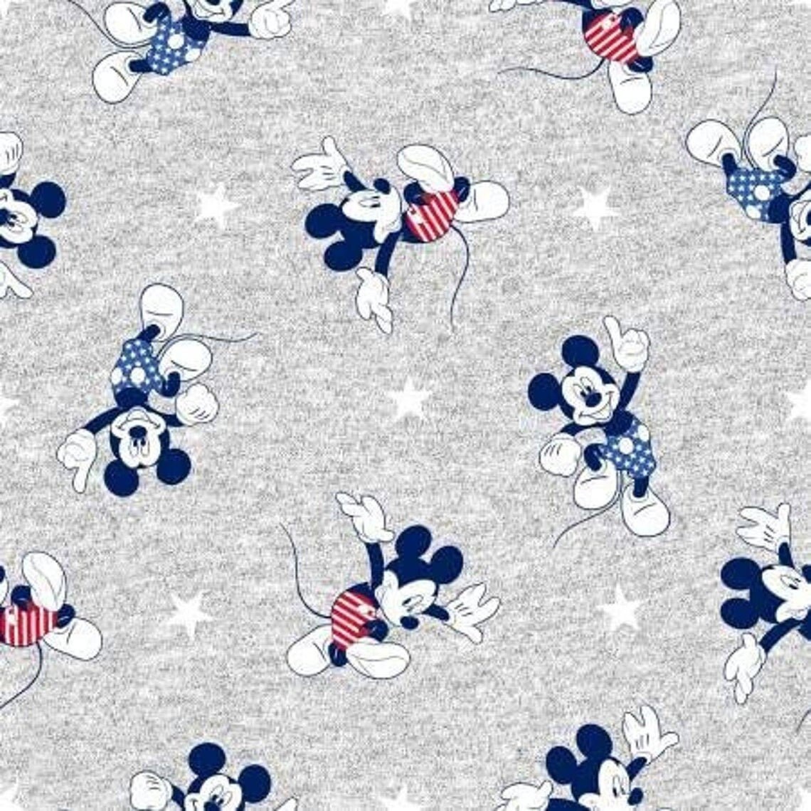 Disney Fabric Cartoon Fabric Disney Mickey Fun Toss Grey Etsy