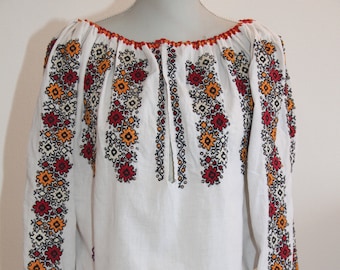 トップス 1940s~1950s Romanian Blouse Red Romanian Blouse Red - Etsy