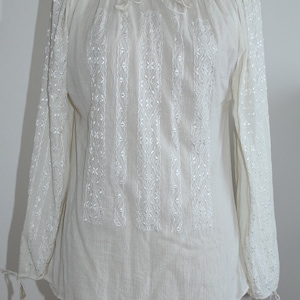 Romanian embroidered traditional blouse