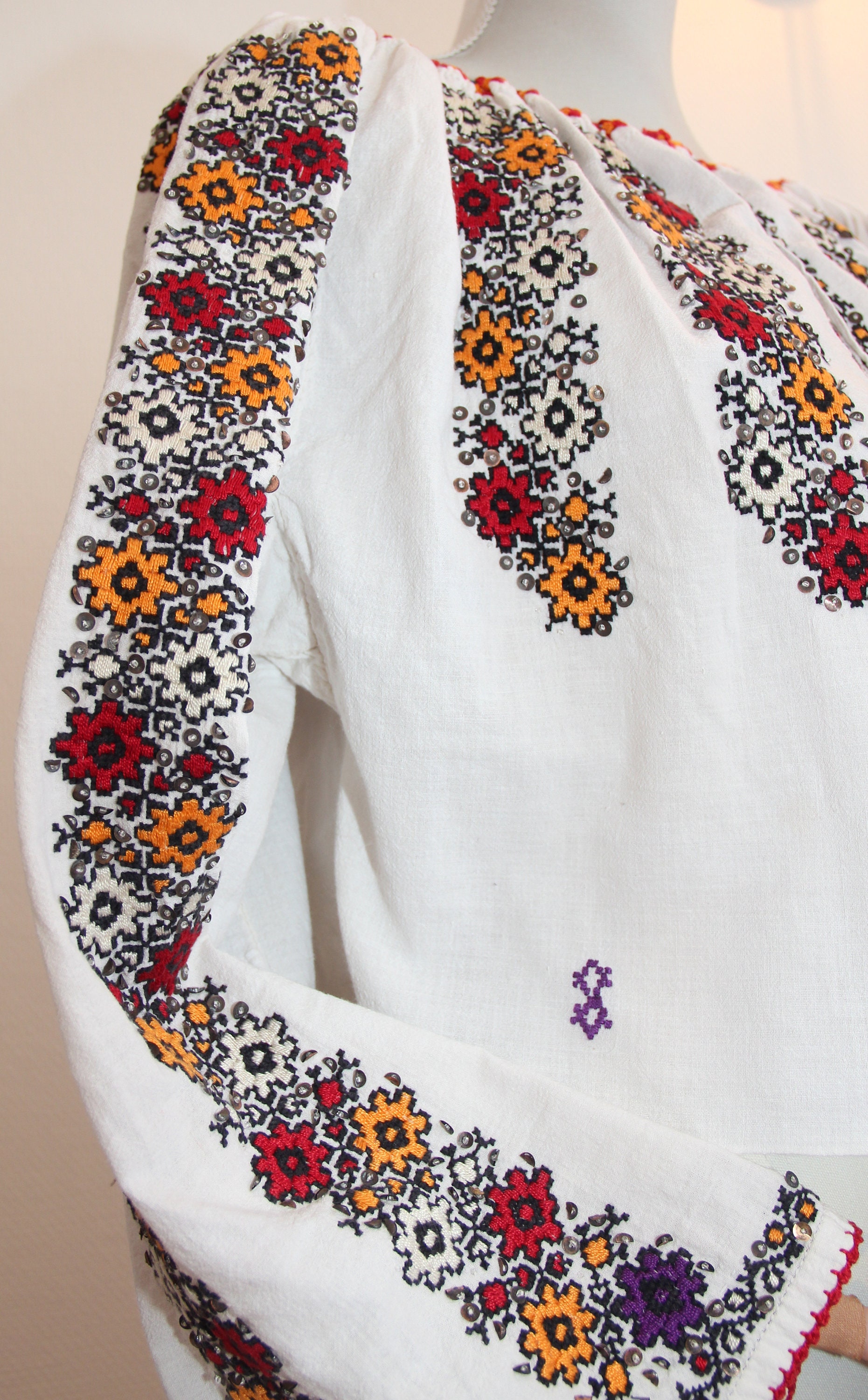 Vintage Traditional Romanian Blouse - Etsy