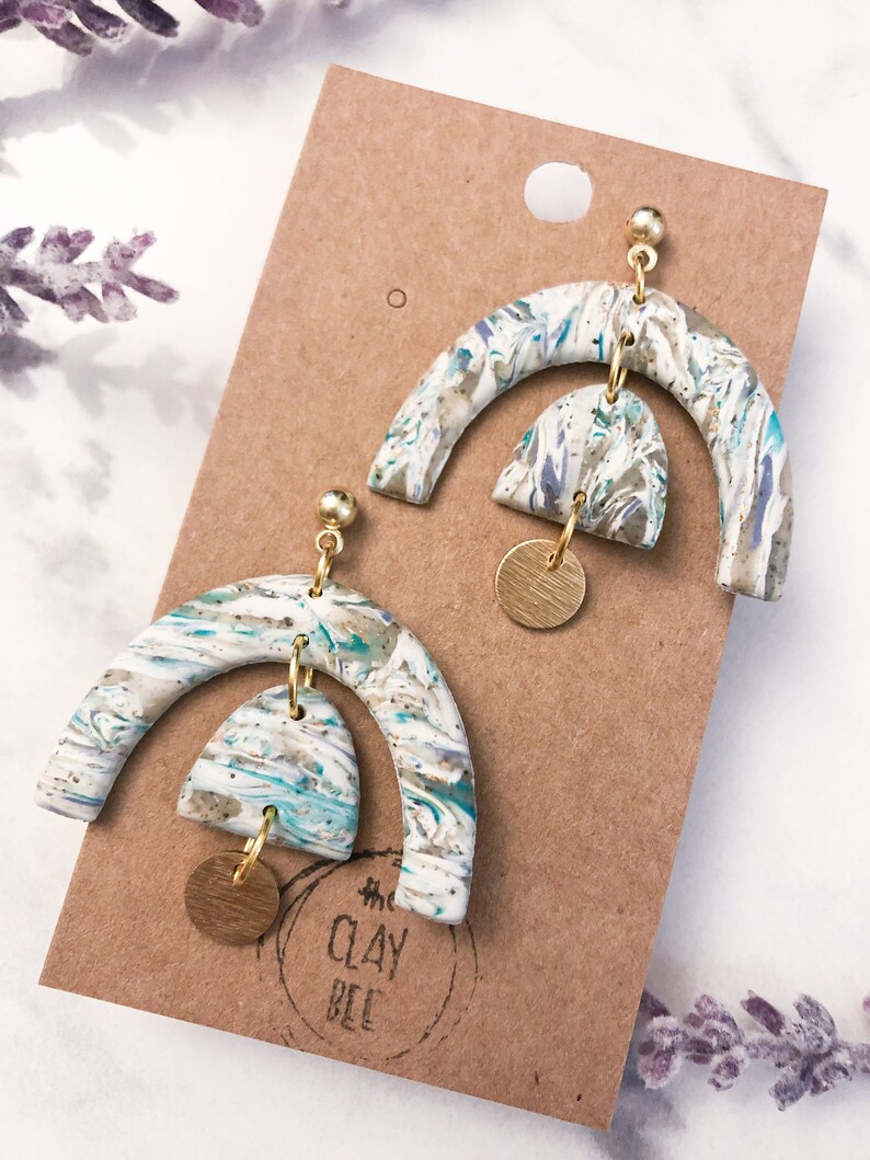 Polymer Clay Statement Earrings The Hattie