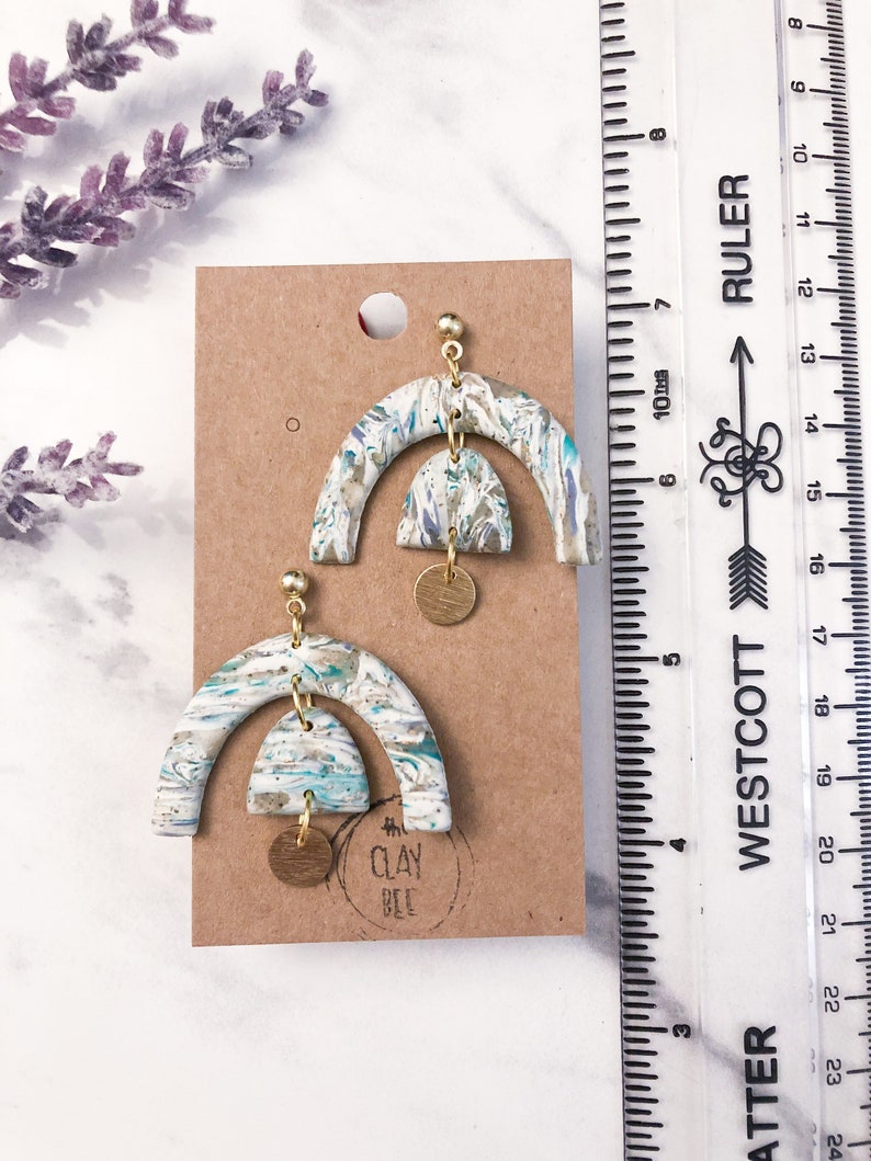 Polymer Clay Statement Earrings The Hattie