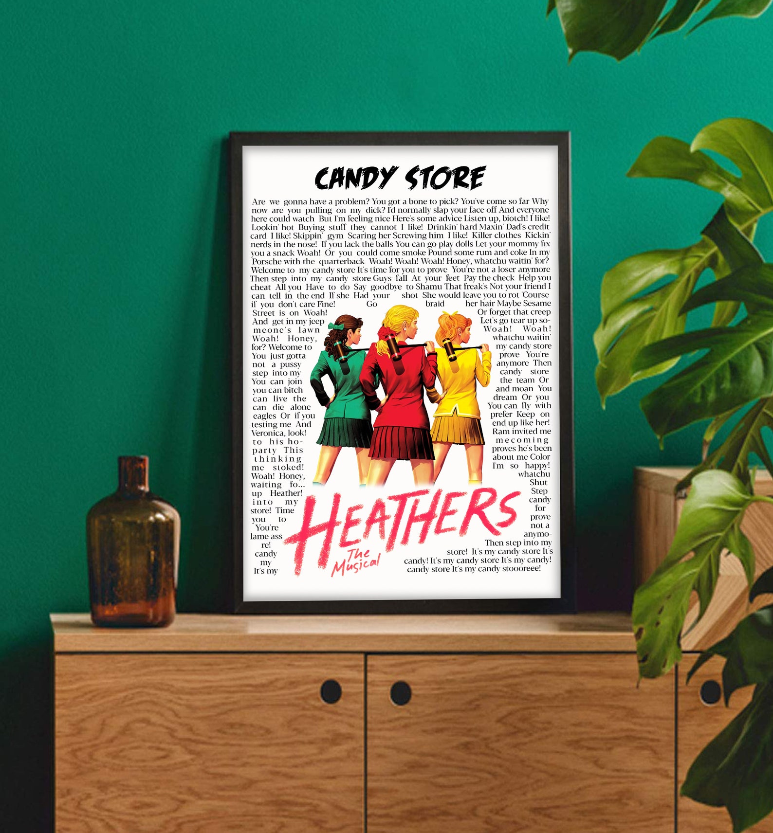 Heathers The Musical Candy Store Lyrics Poster Heathers The Etsy