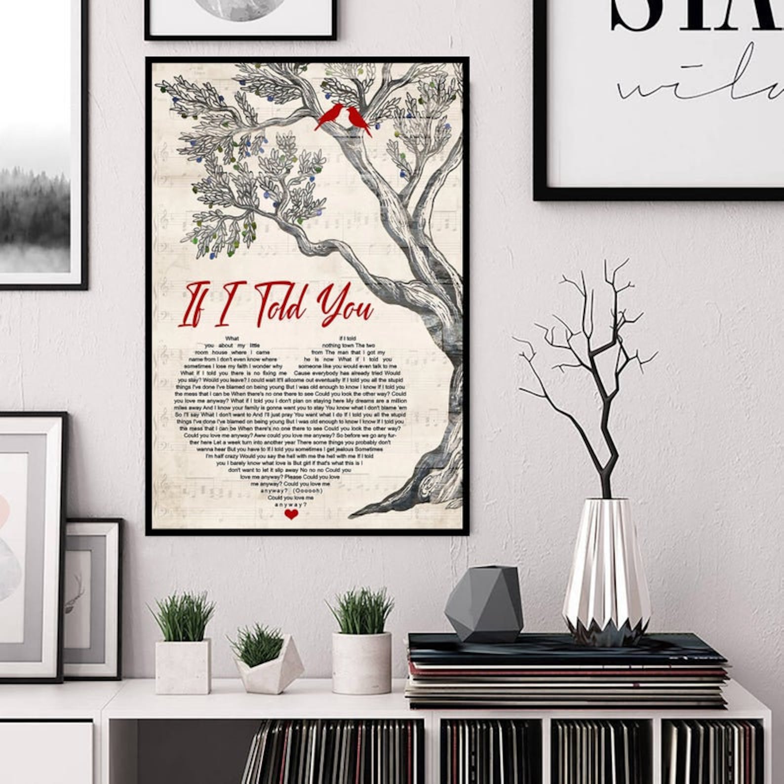 Darius Rucker If I Told You Lyrics Poster Best Gift Ever | Etsy