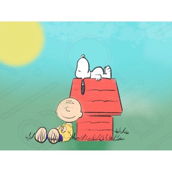 Snoopy Peanuts Sfondo Ipad Pro 129 Wallpaper Snoopyipad Pro Etsy Canada