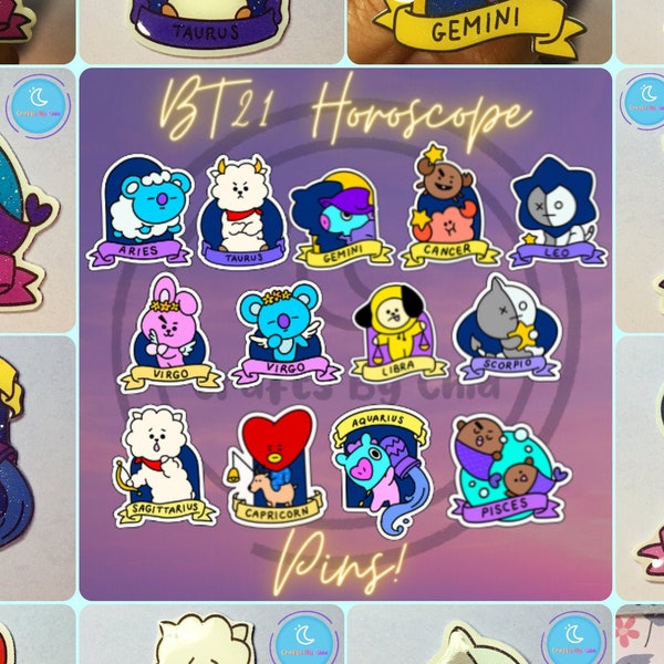 Bt21 Pins Etsy