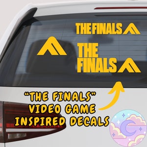 The Finals Video Game Inspired Vinyl Decals - The Finals Merch - Car, Laptop, Water Bottle, Notebook Decals - Gamer Gift - Gift for Him
