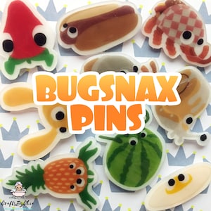 BUGSNAX PINS | Bugsnax Game Pins | Video Game Pins | Cute Pins | Shrink Plastic Pin | Handmade Pin | Bugsnax Creatures Pins