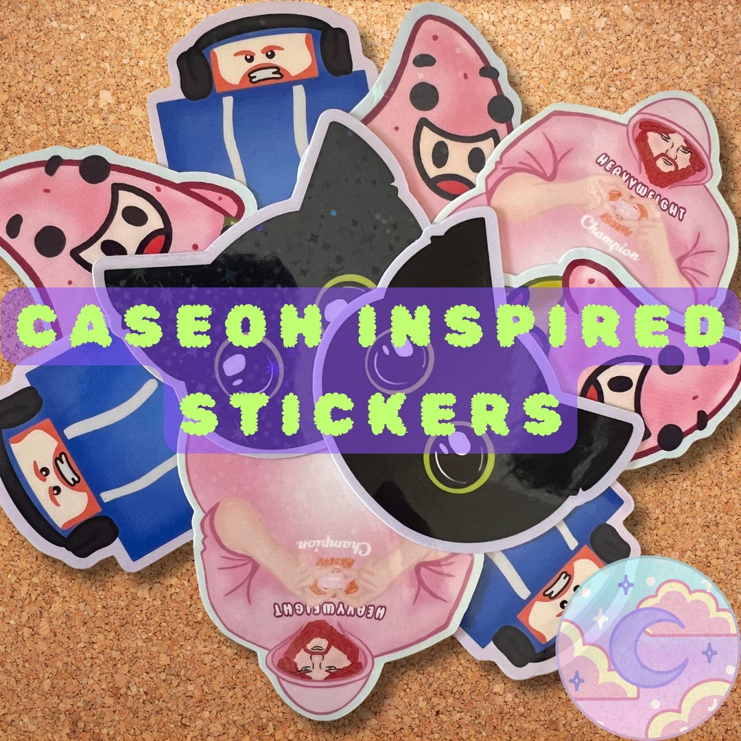 Caseoh Meme Sticker, Funny Twitch Streamer, Gamer Gifts, Boyfriend ...