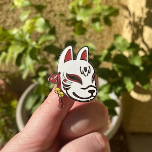 Sukuna Kitsune Mask Enamel 1.5” pin