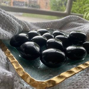 Black Tourmaline Palm Stone