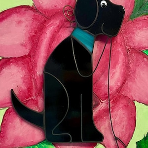 Stained Glass Dog Suncatcher • Dog Suncatcher • Dog Gift • Pet Loss Gift • Wall Hanging Stained Glass Dog