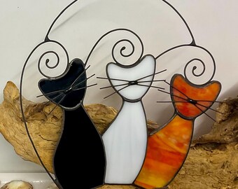 ペルシャ猫のアクリル製窓飾り - 手作りサンキャッチャー、猫好きの方