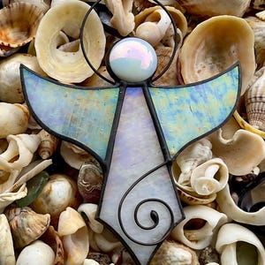 Stained Glass Angel Suncatcher • Angel Suncatcher • Glass Angel • Angel Gift • Window Hanging Angel